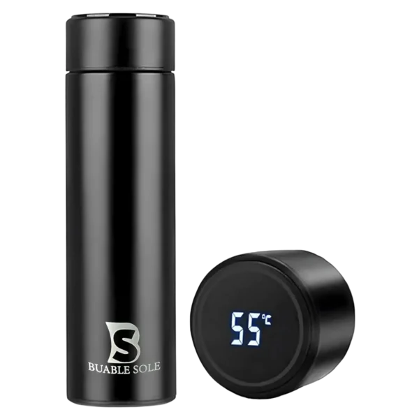 Smart Water Bottle 500ML – LED Temperature Display, Vacuum Insulated Flask, Hot & Cold Travel Mug