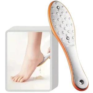 Pack of 2 Stainless Steel Foot Files – Callus Remover Pedicure Tools for Cracked Heels & Dead Skin