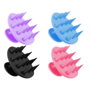 Silicone Scalp Massager Shampoo Brush – Soft Hair Scrubber & Head Wash Comb for Shower