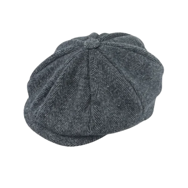 Peaky Blinders Newsboy Flat Cap Hat – Tommy Shelby Style Herringbone Baker Boy 1920s