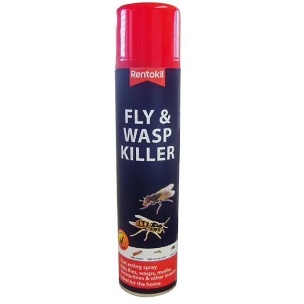 Rentokil Fly & Wasp Killer Spray 300ml – Fast Acting Insecticide Aerosol for Home & Garden UK - Image 2