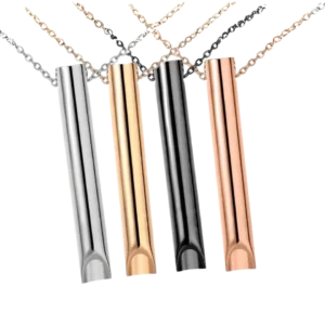 Stress Relief Breathing Necklace – Breathlace for Anxiety, Quit Smoking & Anti-Vaping Support – Mindful Exhale Tool