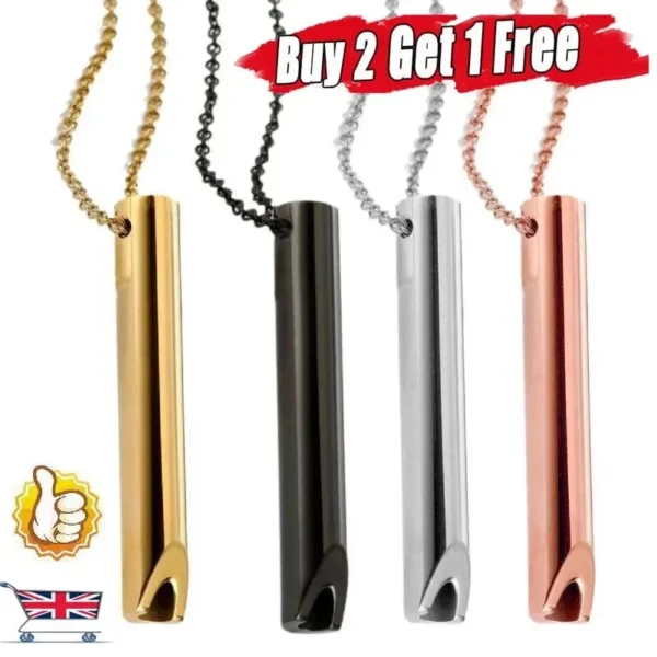 Stress Relief Breathing Necklace – Breathlace for Anxiety, Quit Smoking & Anti-Vaping Support – Mindful Exhale Tool - Image 2