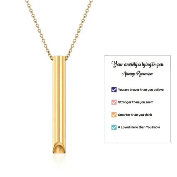 Stress Relief Breathing Necklace – Breathlace for Anxiety, Quit Smoking & Anti-Vaping Support – Mindful Exhale Tool - Image 8