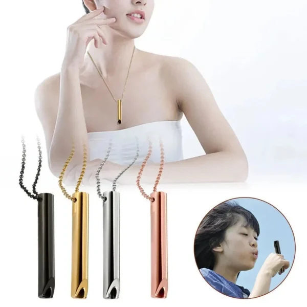 Stress Relief Breathing Necklace – Breathlace for Anxiety, Quit Smoking & Anti-Vaping Support – Mindful Exhale Tool - Image 9