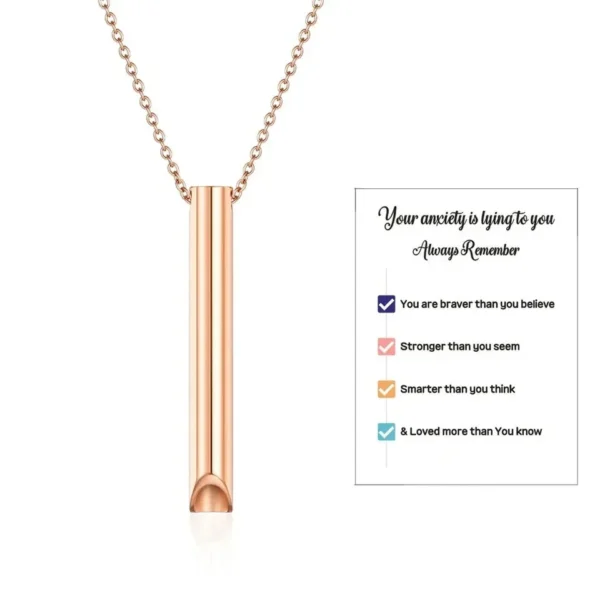 Stress Relief Breathing Necklace – Breathlace for Anxiety, Quit Smoking & Anti-Vaping Support – Mindful Exhale Tool - Image 11