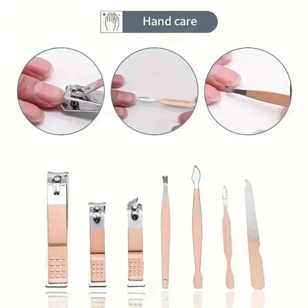 18-Piece Manicure Pedicure Nail Care Kit – Professional Cuticle Clipper Set with Case for Men & Women – Grooming Gift Set - Image 8