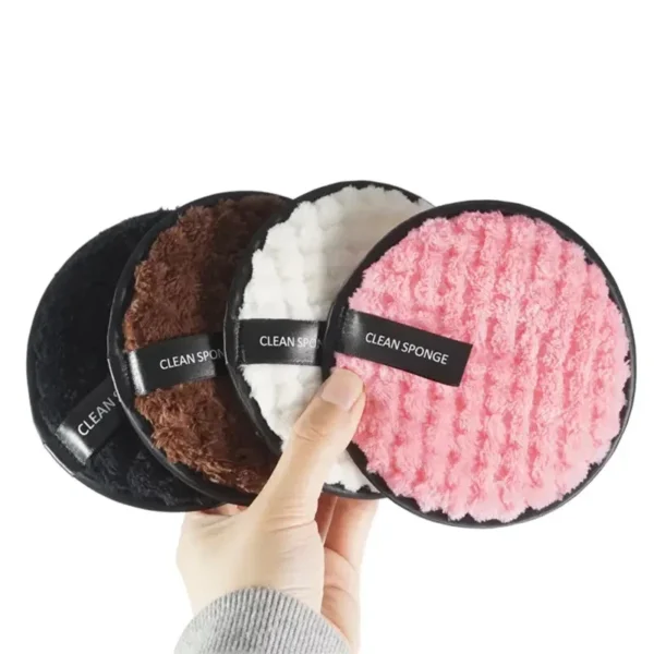 Reusable Makeup Remover Pads – Pack of 4 Washable Microfiber Facial Cleansing Rounds - Image 7